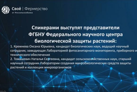 Центр развития финансовых технологий АО «Россельхозбанк» организует Эфиры с научно-исследовательскими организациями для сельхозтоваропроизводителей