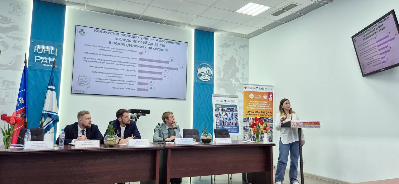 Председатель Совета молодых учёных центра на конференции «Наука Юга России: XXI век – достижения и перспективы»