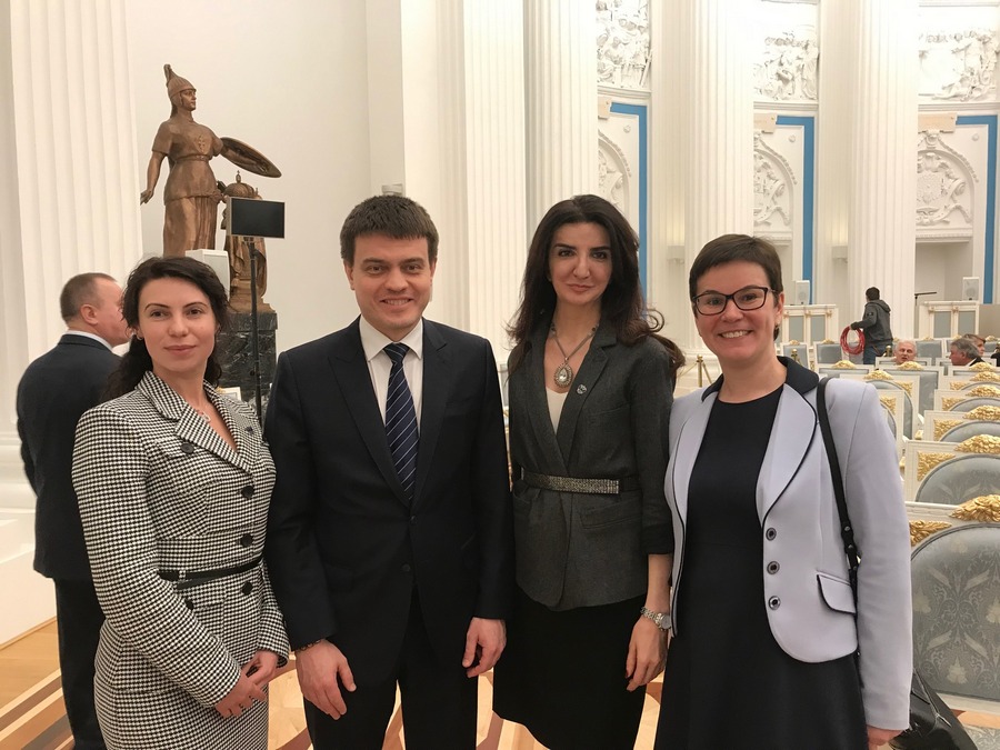 Участие ВРИО директора ФГБНУ ВНИИБЗР А.М.Асатуровой в церемонии вручения премии Президента в сфере науки и инноваций для молодых ученых